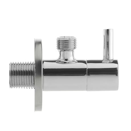 Optima kotni ventil u krom izvedbi s ručicom pro za upravljanje dovodom vode