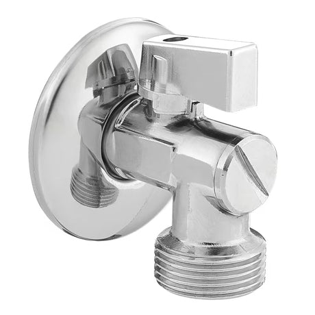 Potpuno metalni kotni ventil Optima 1/2x3/4 s plastičnom klapnom i integriranim filtrom