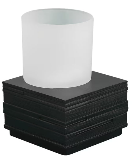 Smeđa samostoječi  posoda Optima Salea modernog četvrtastog dizajna za kupaonicu.