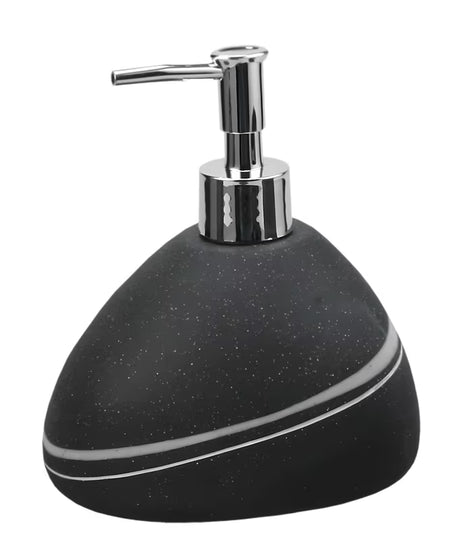 Samostoječi  dozirnik za milo Optima Sidao u crnoj mat izvedbi sa zaobljenim dizajnom