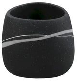 Samostoječi  posoda Optima Sidao u crnoj mat izvedbi za kupaonicu.