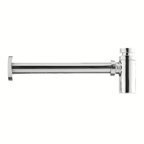 Kromiran dizajnerski sifon za umivalnik Optima Chrome s premerom 32 mm pro za moderno kopalnico.