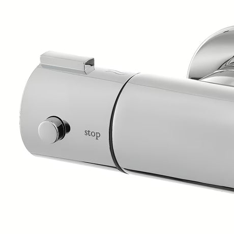 Termostatska stenska armatura za kad Optima Chrome v krom izvedbi brez tuš seta.