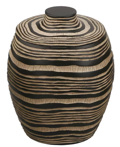 Smeđi samostoječi  škatla s pokrovčkom Optima Soreta modernog okruglog dizajna za kupaonicu.