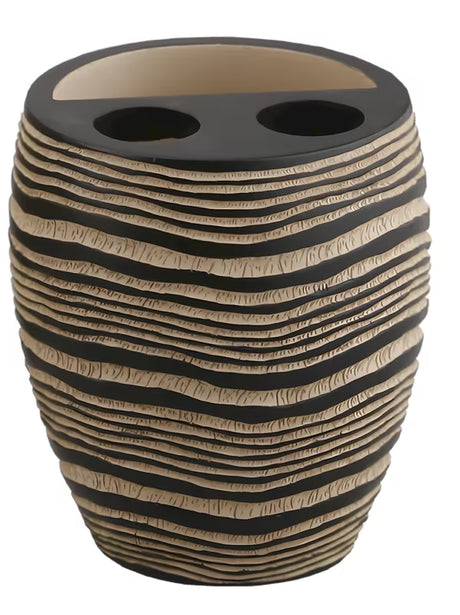 Smeđi samostoječi  držalo za četkice za zube Optima Soreta zanimljivog dizajna