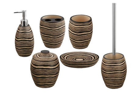 Smeđa samostoječi  posoda za milo Optima Soreta modernog dizajna za kupaonicu.