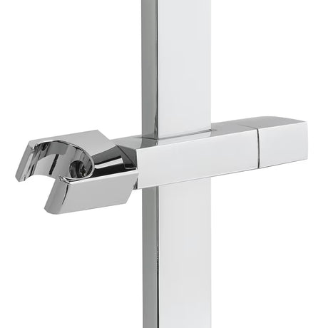 Kvadratna tuš palica Optima Chrome s kliznim držačem, duljina 68 cm