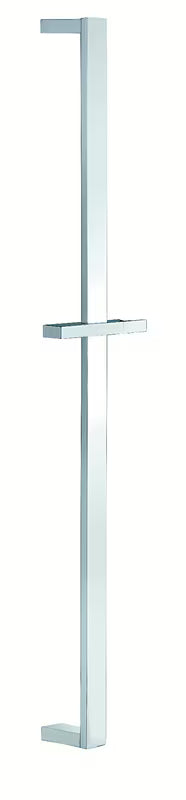 Kvadratna tuš palica Optima Chrome s kliznim držačem, duljina 68 cm