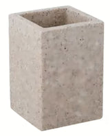 Samostoječi  kopalniška posoda Optima Supera iz polyresina v barvi light-limestone