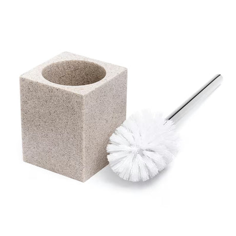 Samostoječi  WC ščetka Optima Supera iz poliresina v barvi light-limestone