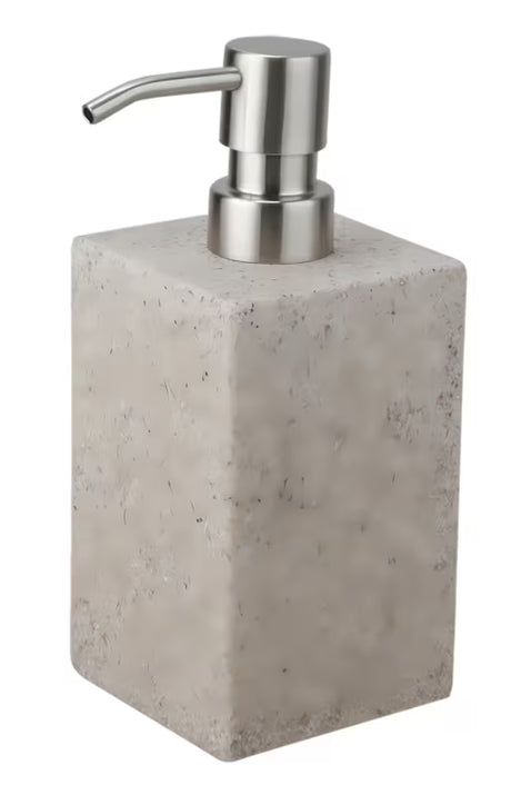 Samostoječi  dozirnik za tekoče milo Optima Supera v barvi light-limestone.