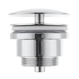 Optima Chrome kromirani nezatvarajući odtok za umivalnik s uklonjivom kapicom