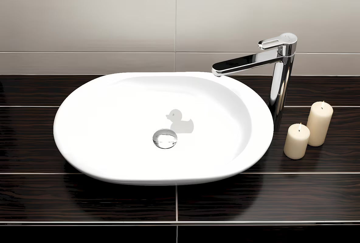 Optima Chrome kromirani nezatvarajući odtok za umivalnik s uklonjivom kapicom