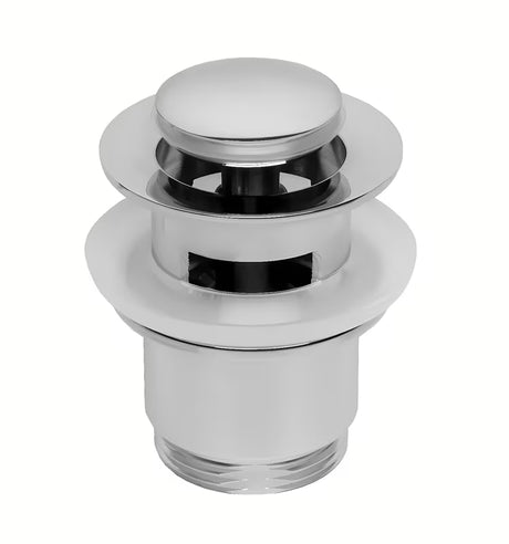 Kromirani umivaonički odtok ClickClack pro umivalniki s preljevom i uklonjivom kapicom