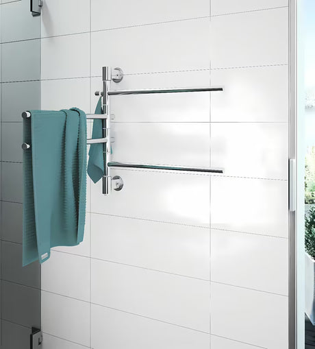 P.M.H. Fenix električni sušilnik za brisače od poliranog nehrđajućeg čelika sa zakretnim krakovima