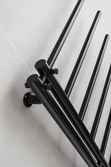 Črn kombiniran radiator P.M.H. Apollo 500x1140 mm s sredinskim priklopom 50 mm