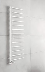 P.M.H. Apollo kombiniran radiator 150x50 cm v sijajni beli barvi s sredinskim priklopom 50 mm