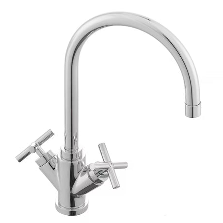 Paffoni Cruz z dvema ročajema armatura za umivalnik u kromiranoj izvedbi s križnom ručkom