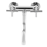 Kromirana stenska armatura za umivalnik Paffoni Cruz s križnom ručkom