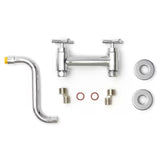 Kromirana stenska armatura za umivalnik Paffoni Cruz s križnom ručkom