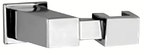 Kromirani stenski nosilec tuš ročke Paffoni Level u modernom četvrtastom dizajnu.