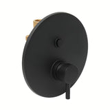 Podometna enoročna armatura za tuš Paffoni Light u mat crnoj boji s dvosmjernim preklopnikom