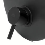 Podometna enoročna armatura za tuš Paffoni Light u mat crnoj boji s dvosmjernim preklopnikom