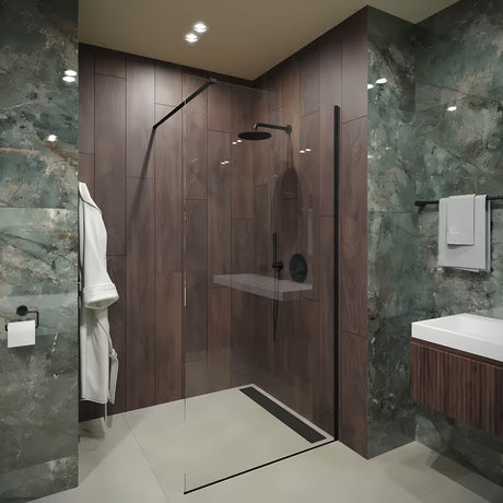 Podžbukni tušni sistem Paffoni Light u crnoj boji s dvije funkcije