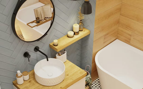 Podometna armatura za umivalnik Paffoni Light u crnoj mat izvedbi s ručicom