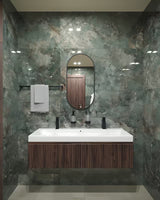 Enoročna stoječa armatura za umivalnik Paffoni Light u crnoj mat izvedbi brez odtoka.