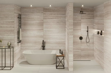 Talna armatura za kad Paffoni Light u crnoj mat izvedbi pro samostoječi  za kadu s tušem