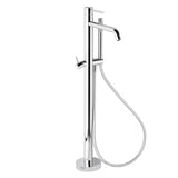 Kromirana talna armatura za kad Paffoni Light pro samostoječi  za kadu s tuš setom