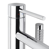 Kromirana talna armatura za kad Paffoni Light pro samostoječi  za kadu s tuš setom