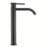 Paffoni Light visoka armatura za umivalnik u crnoj mat izvedbi brez odtoka