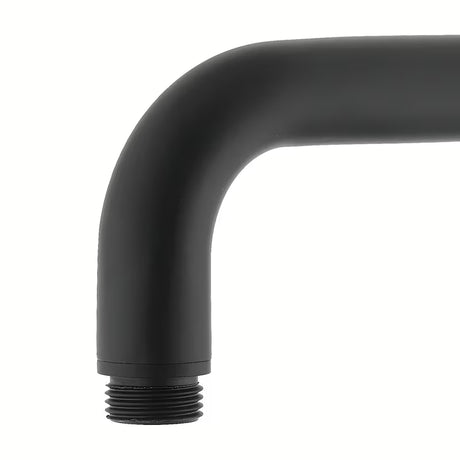 Mat črna držalo za nadglavno prho Paffoni Lux dolžine 40 cm za tuši