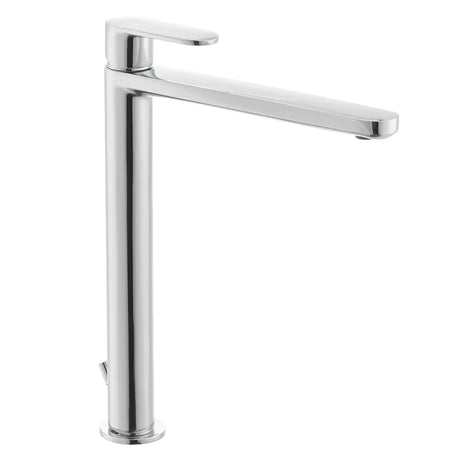 Paffoni Pavia visoka enoročna armatura za umivalnik z odtokom v kromirani izvedbi