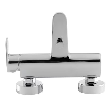 Enoročna stenska armatura za kad Paffoni Pavia u krom izvedbi, zaobljenog dizajna