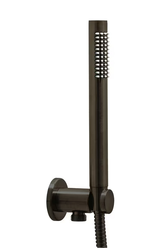 Priključek za Tuš Cev Paffoni u brušenom crnom niklu s mat efektom pro moderni tuš kabina.