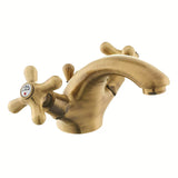 Paffoni Ricordi z dvema ročajema stoječa armatura za umivalnik u brončanoj izvedbi s retro dizajnom