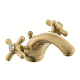 Paffoni Ricordi z dvema ročajema stoječa armatura za umivalnik u brončanoj izvedbi s retro dizajnom