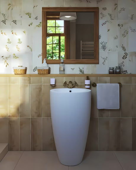 Paffoni Ricordi z dvema ročajema stoječa armatura za umivalnik u brončanoj izvedbi s retro dizajnom