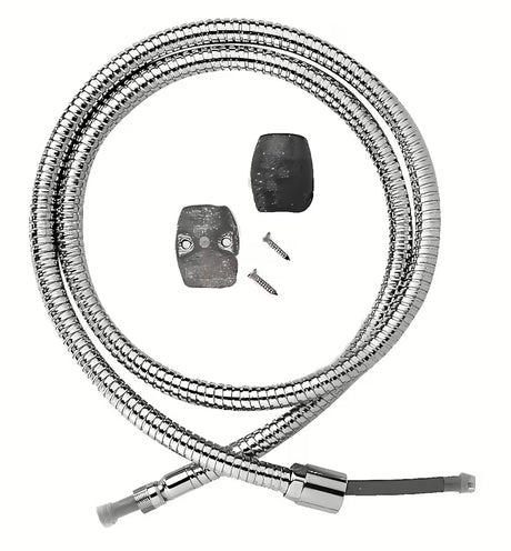 Kromirano metalno cev za tuš Paffoni duljine 150 cm sa standardnim priključnim završecima.