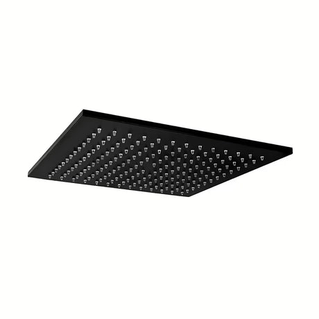 Mat črna nadglavna prha Paffoni Syncro King 300 x 300 x 8 mm z vrtljivim zglobom in zaščito proti vodnemu kamnu.