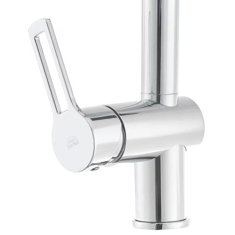 Kromirana stoječa armatura za pomivalno korito Paffoni Vallone z izvlečno prho i otvorenom polugom