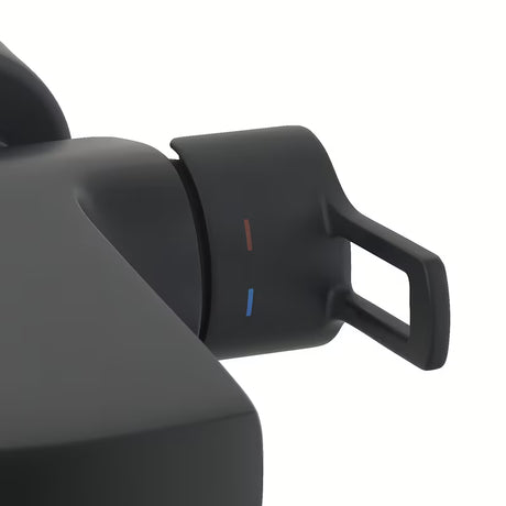 Enoročna stenska armatura za kad Paffoni Vallone s tuš setom u crnoj mat izvedbi