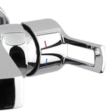 Kromirana enoročna stenska armatura za kad Paffoni Vallone s tuš setom četvrtastog dizajna