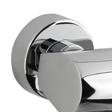 Kromirana enoročna stenska armatura za kad Paffoni Vallone s tuš setom četvrtastog dizajna