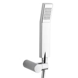 Kromirana enoročna stenska armatura za kad Paffoni Vallone s tuš setom četvrtastog dizajna