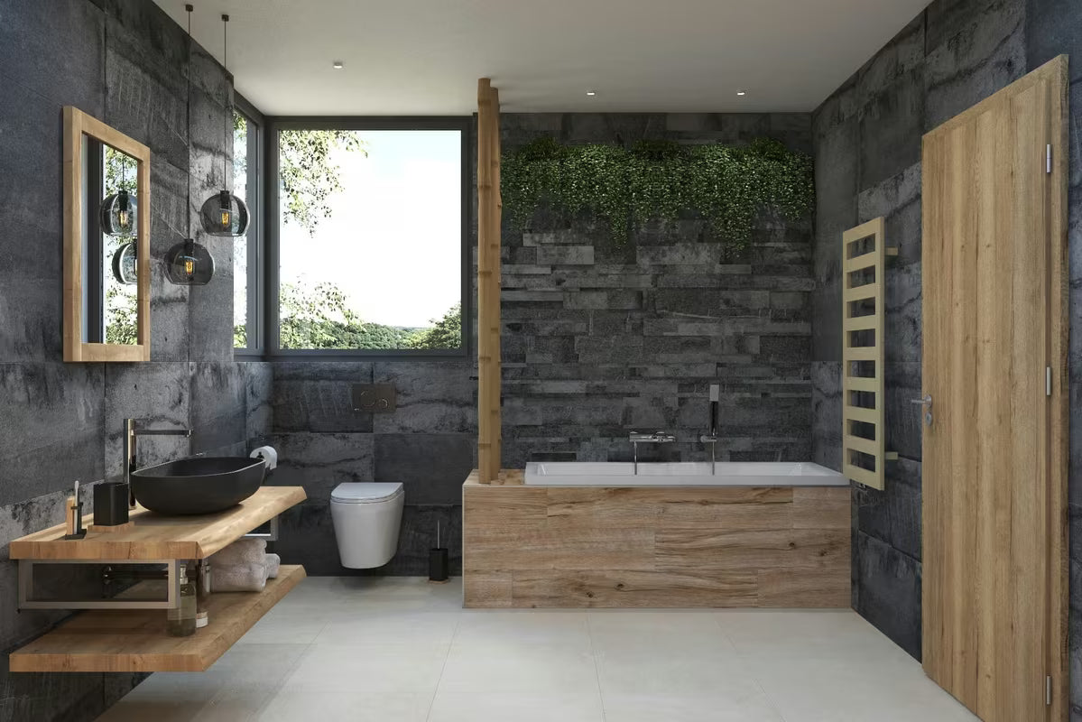 Kromirana enoročna stenska armatura za kad Paffoni Vallone s tuš setom četvrtastog dizajna