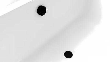 Črn sifon za kad avtomatik Polysan z bovdnom 800 mm in čepom 72 mm